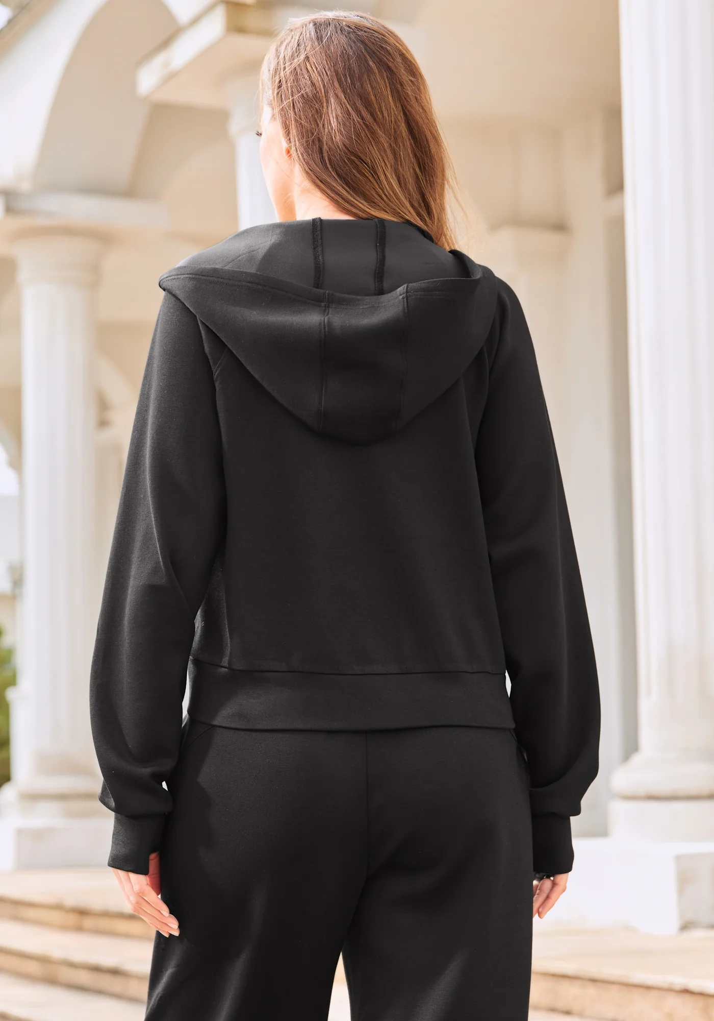 AirFlex Zip Hoodie (Black) - Image 3