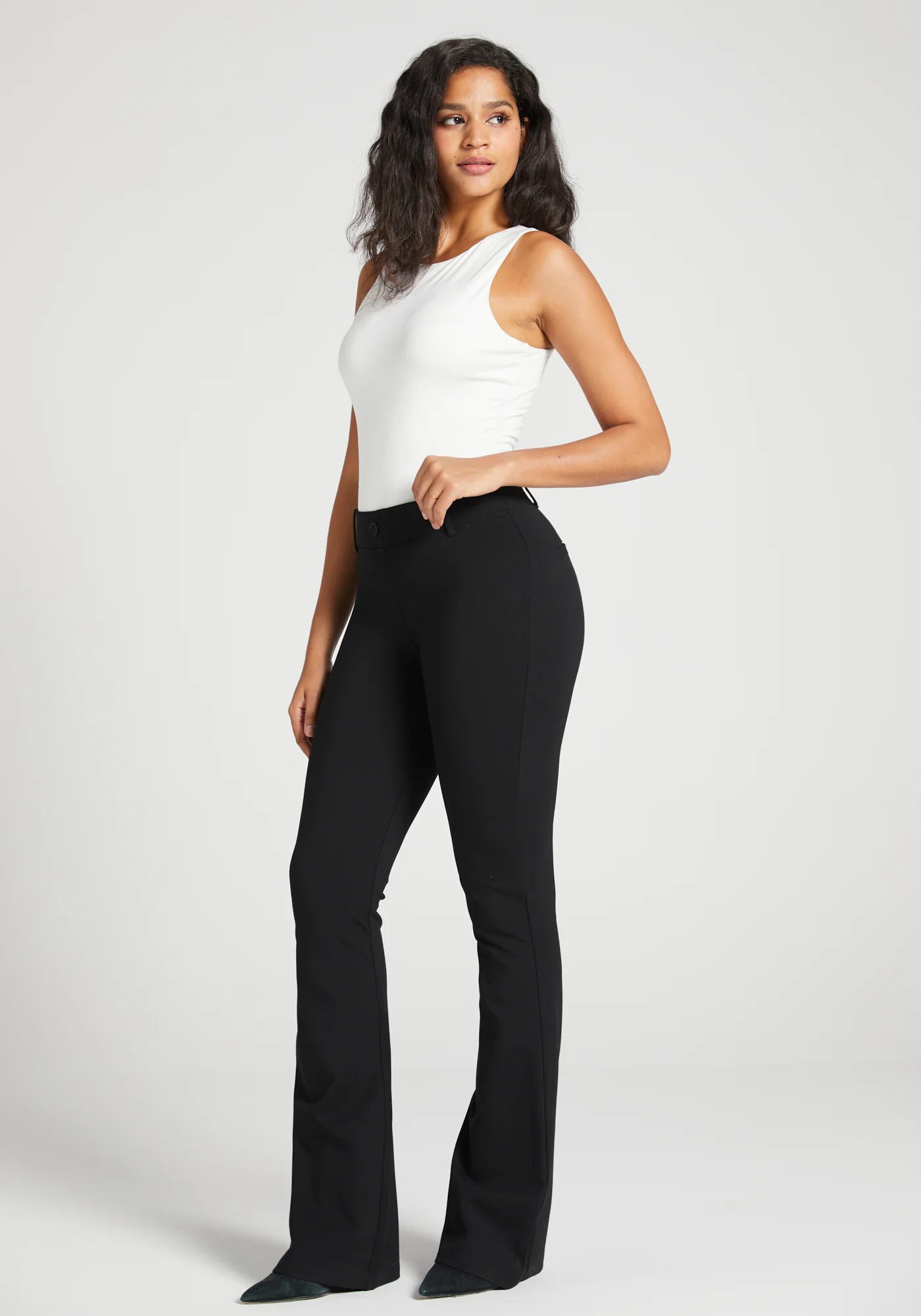 Classic DPYP™ Dress Pant Yoga Pant | Bootcut (Black) - Image 4