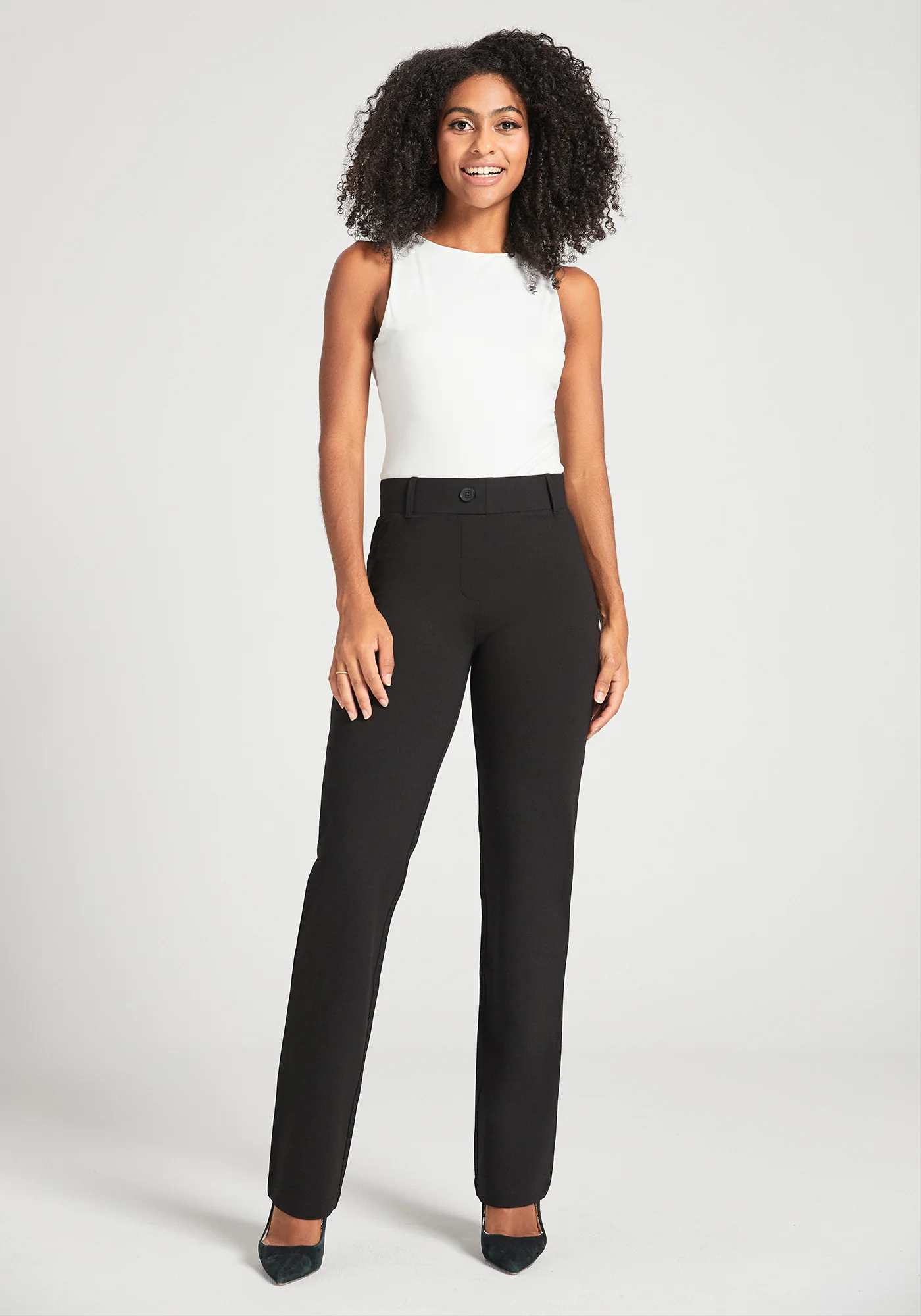 Classic DPYP™ Dress Pant Yoga Pant | Straight (Black) - Image 3