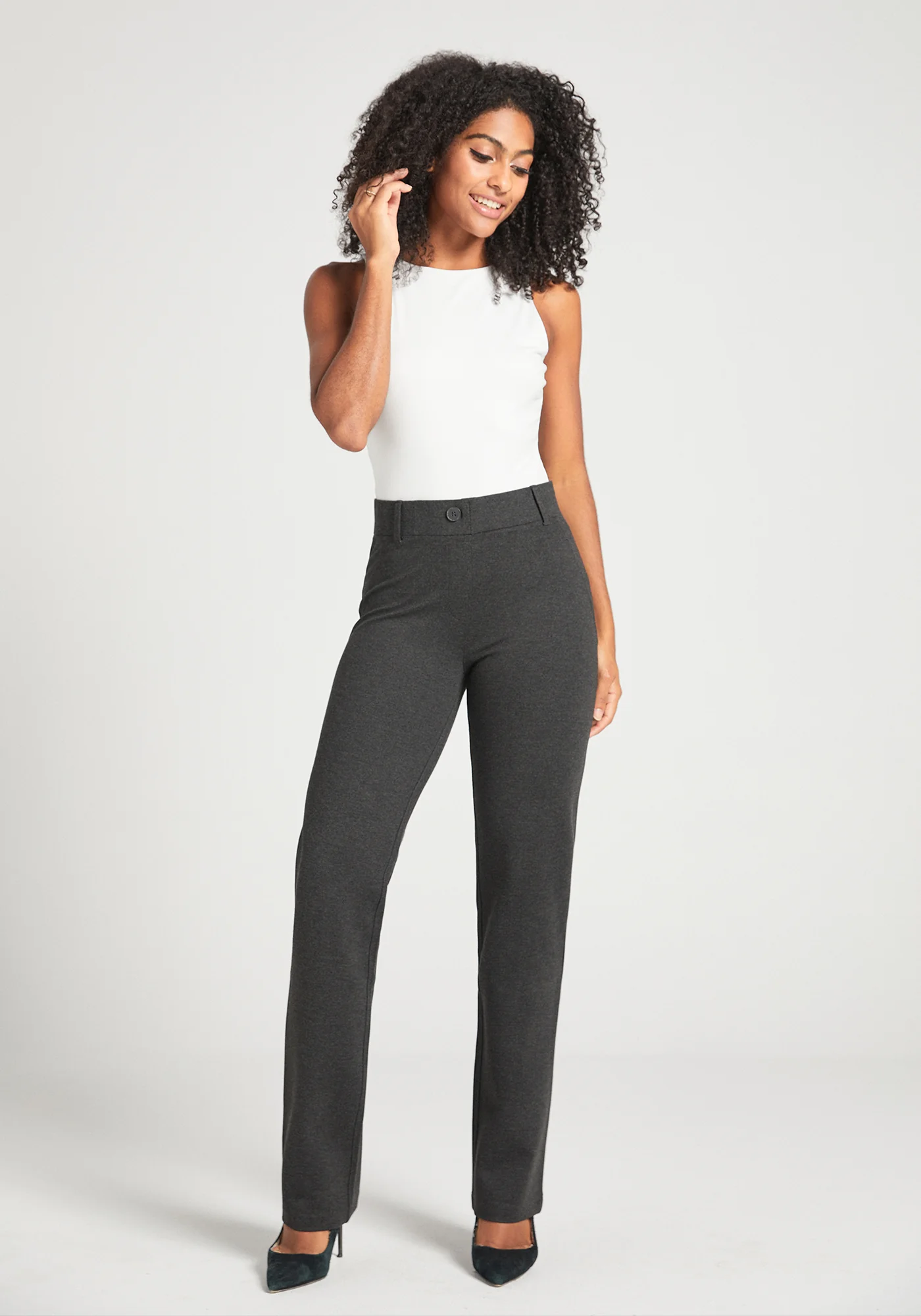 Classic DPYP™ Dress Pant Yoga Pant | Straight (Charcoal) - Image 6