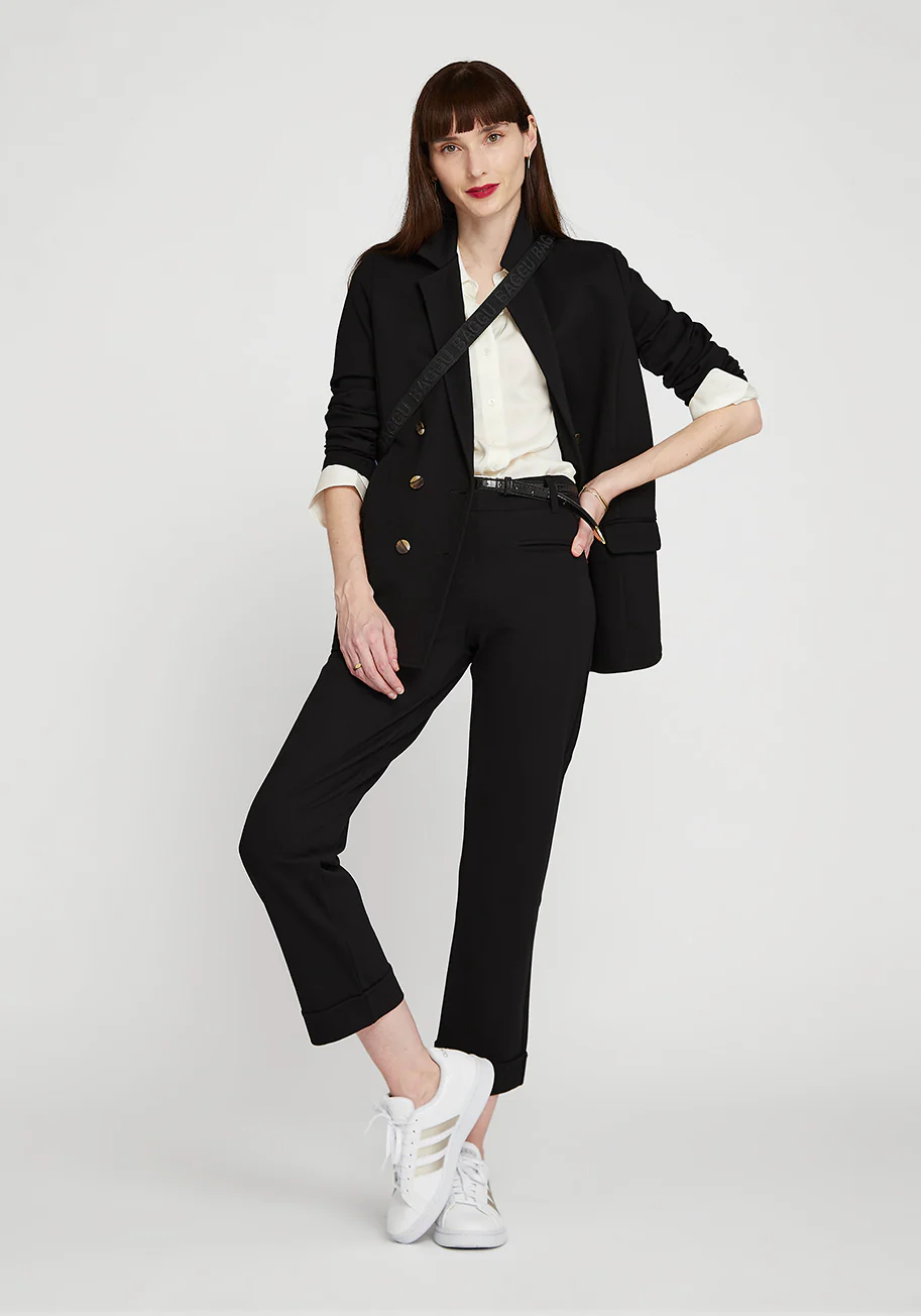 Easy Crop Trouser | Straight (Black) - Final Sale - Image 5